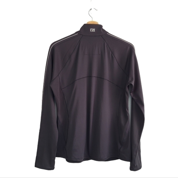 Cutter & Buck Minnesota Vikings NFL Football Half Zip Fitted Pullover Top Black - Picture 6 of 10